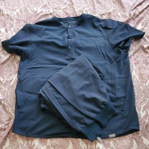 Figs Scrubs Green. XL top and L scrubs bottom